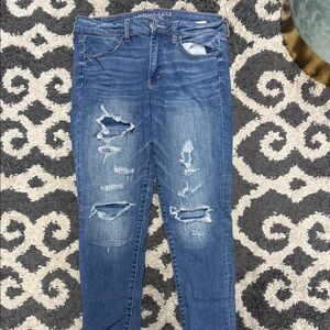 American Eagle Outfitters Distressed Denim Skinny Jeans
